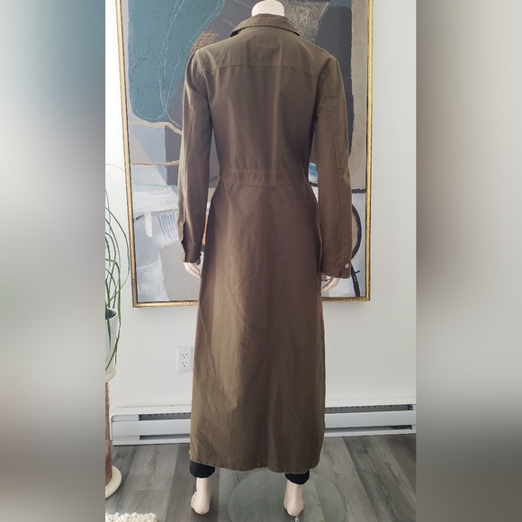 XOXO | Khaki Maxi Duster Jacket - Picture 4 of 15